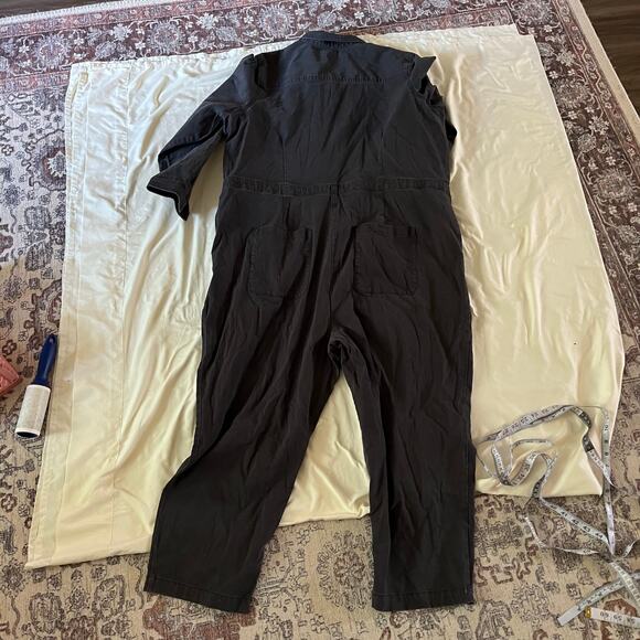 Old Navy Gray Long Sleeve Utility Jumpsuit Full Length Plus Size XXL - Picture 4 of 8